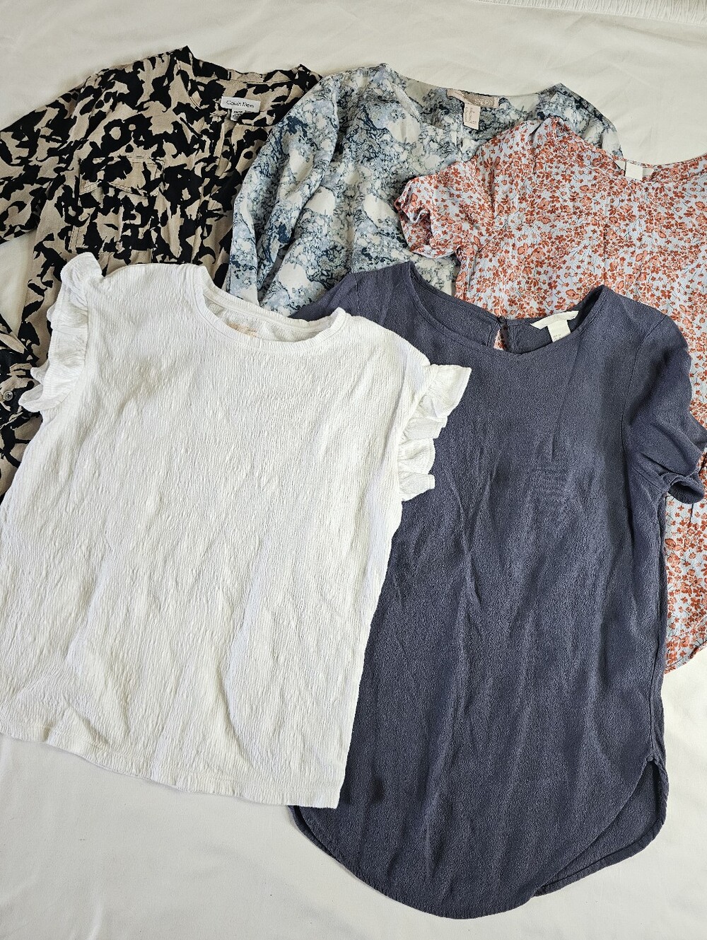 5pc Bundle of Blouses Tops Office Business Casual Wear to Work Size XS/S